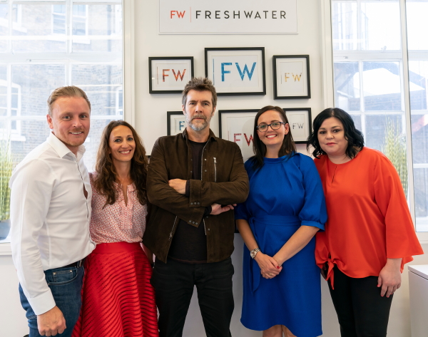 Rhod Gilbert and the Freshwater team